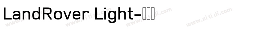 LandRover Light字体转换